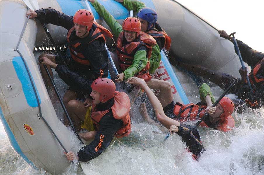 Activities at Victoria Falls - white water rafting