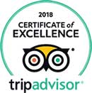 Trip Advisor Certifcate of Excellence 2018